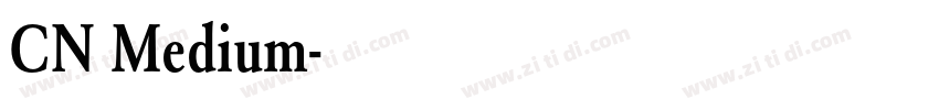 CN Medium字体转换